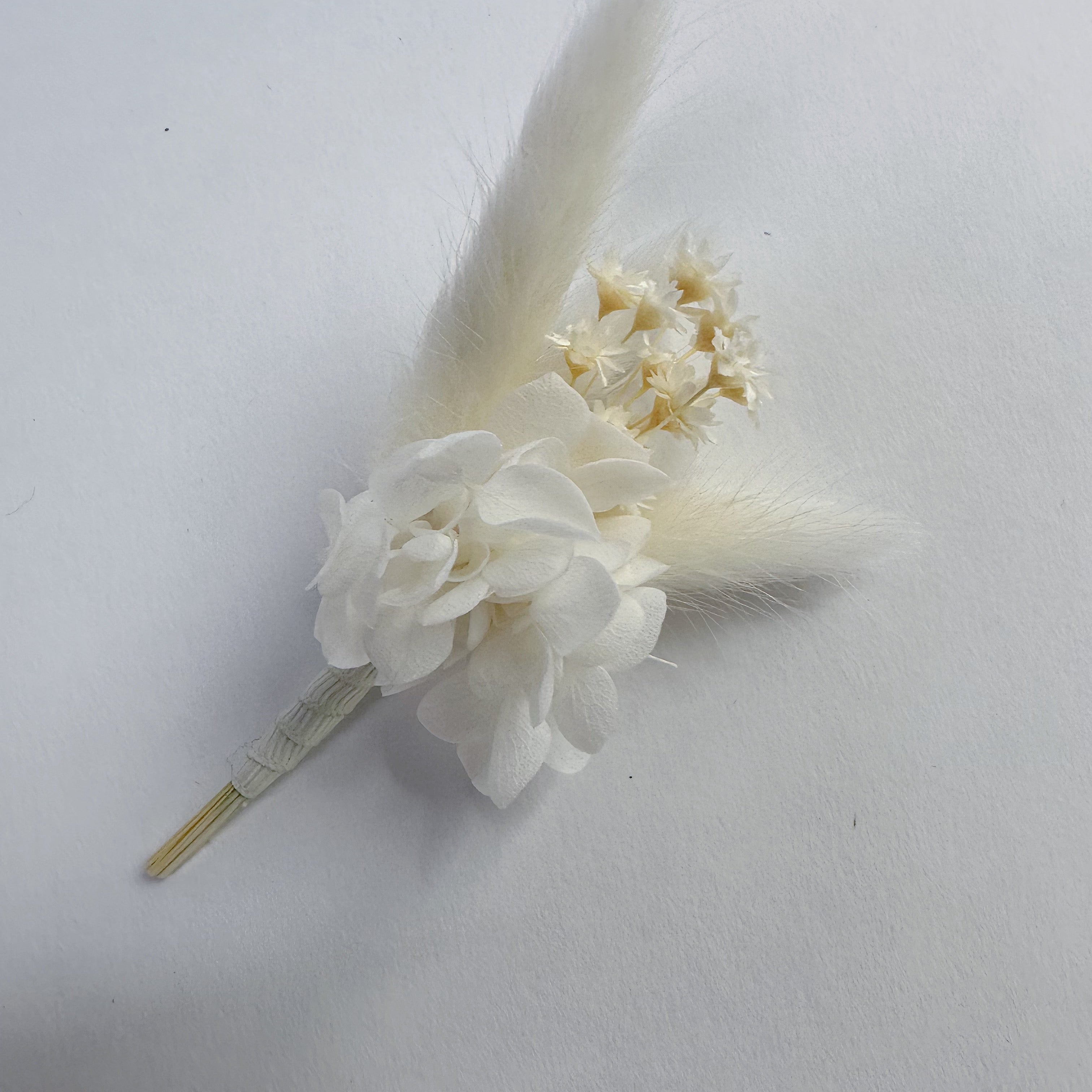 Preserved White Buttonhole