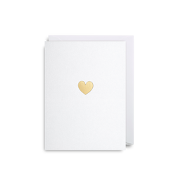 Gold Heart card - mini