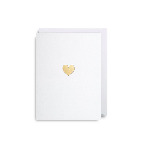 Gold Heart card - mini