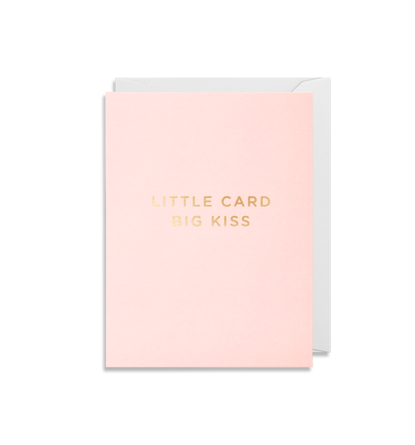 Little card big kiss card - mini