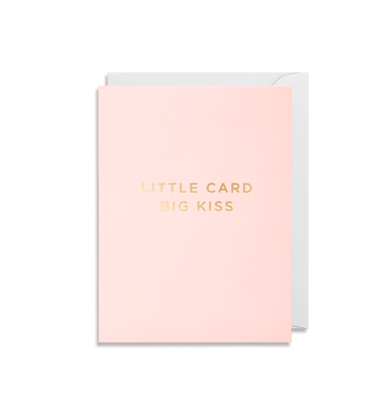 Little card big kiss card - mini