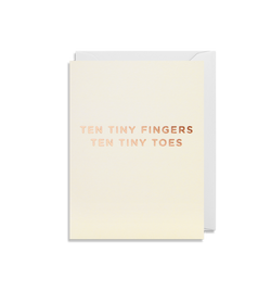 Tiny toes card - mini