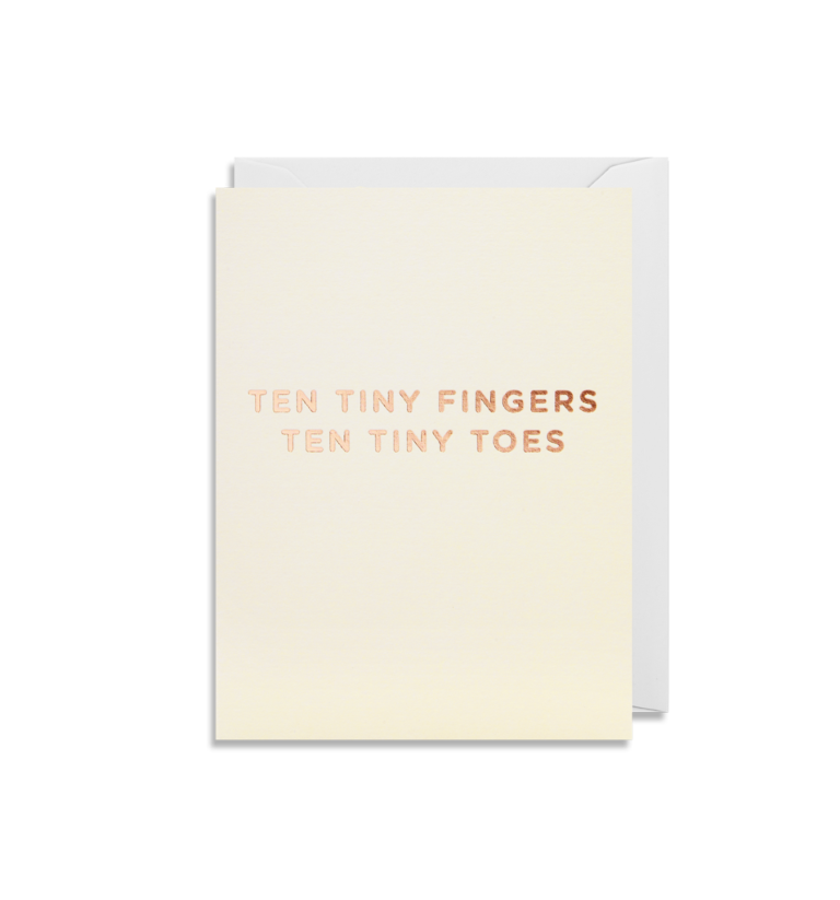 Tiny toes card - mini