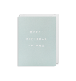 Happy birthday to you card - mini