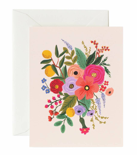 Blush Flower Garden Card