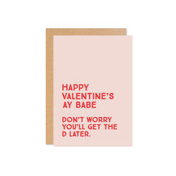 Valentines D Card