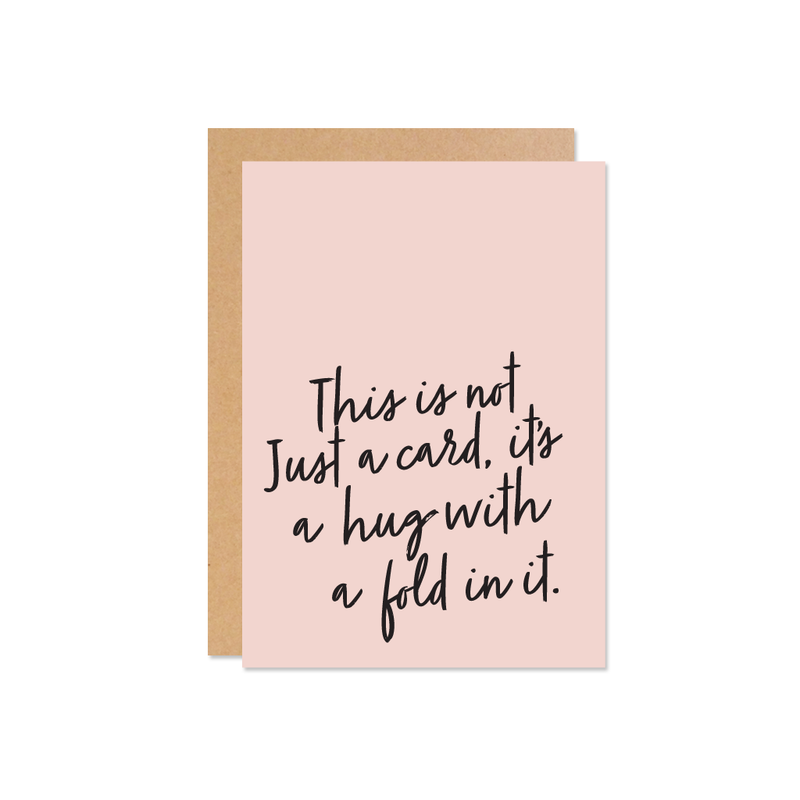 Hug With A Fold Card